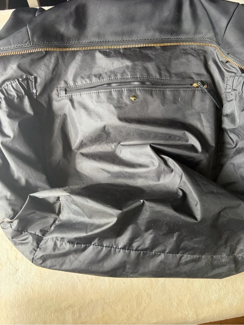 Kate Spade NY Black Nylon Hildy Baby Bag Diaper Tote